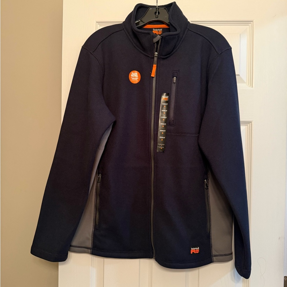 Timberland Navy Jacket with Orange Details